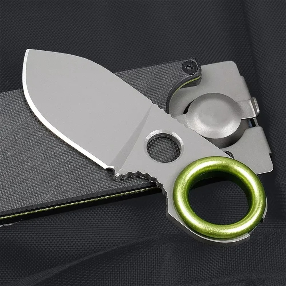 Edc Pocket Carry Fixed Blade - ミニ EDC リング固定刃ナイフステンレス鋼ポケットナイフポータブルツール開梱用アウトドア & 日常持ち運びキャンプナイフ
