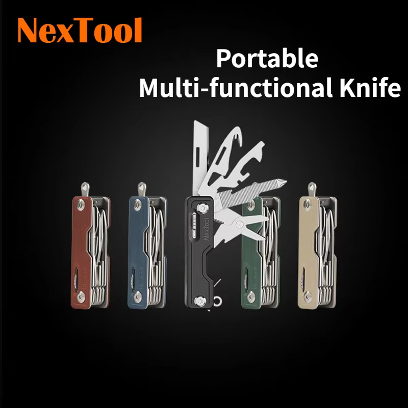 Edc Carry Card - NexTool 10-in-1 キーナイフ ミニ折りたたみポケットナイフ 多機能 EDC