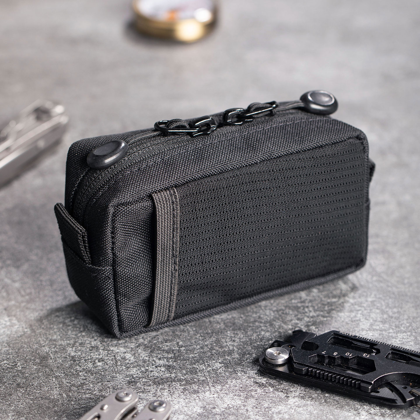 Edc Everyday Carry Bag - 戦術的なEDCオーガナイザーバッグ、耐久性のあるオックスフォード生地のギアポーチ、ポケットデザインでアウトドア、ハイキング、旅行、日常の持ち運びに最適