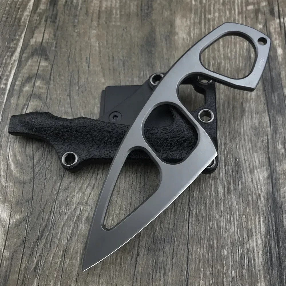 Edc Pocket Carry Fixed Blade - 高硬度ネックナイフ 440Cブレード カイデックスシース付き ポータブルEDCツール デイリーキャリー キャンプ用小型ポケットナイフ