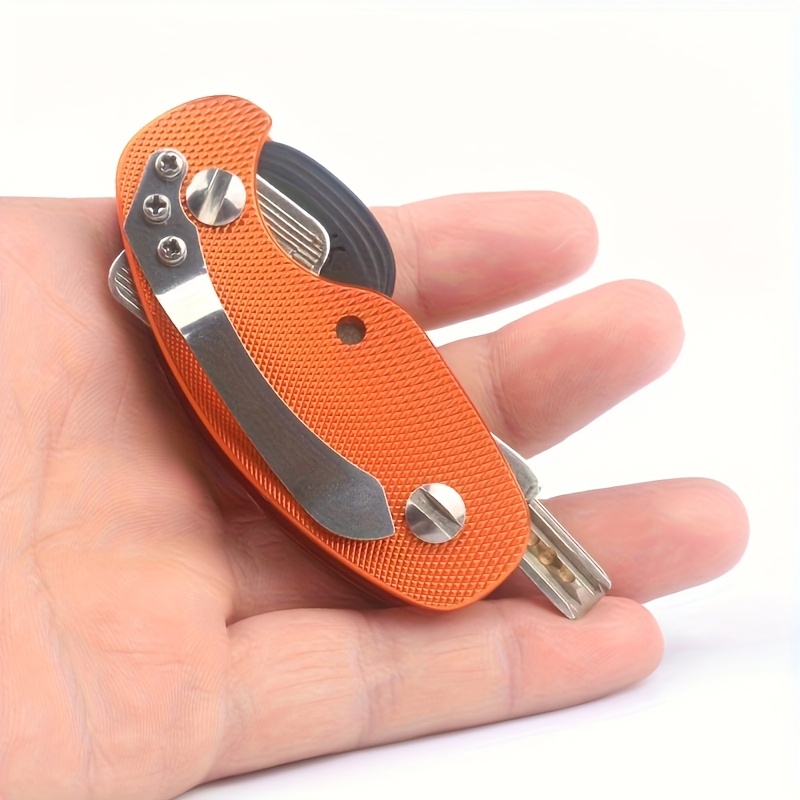 Edc Carry Card - スマートキーホルダー ポータブルポーチバッグケース ウォレットホルダー チェーン 車の鍵入れ ハウスキーパー