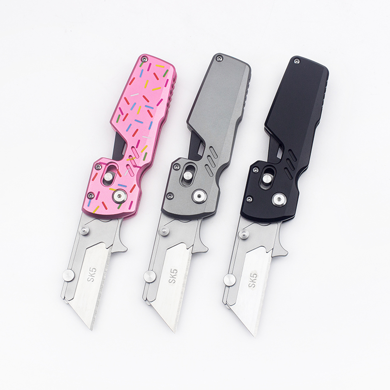 BHBT ドーナツ型折りたたみ式ユーティリティナイフ。携帯用 - Edc Carry Pocket Knife のレビューと価格