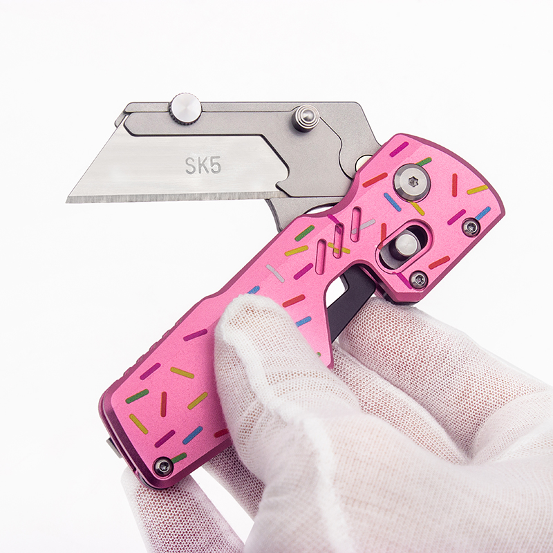 BHBT ドーナツ型折りたたみ式ユーティリティナイフ。携帯用 - Edc Carry Pocket Knife のレビューと価格