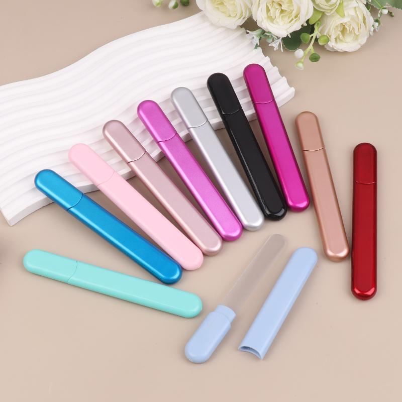 ケース付きガラス製ネイルファイル、天然爪とアクリルネイル用の - Nail File Titanium のレビューと価格