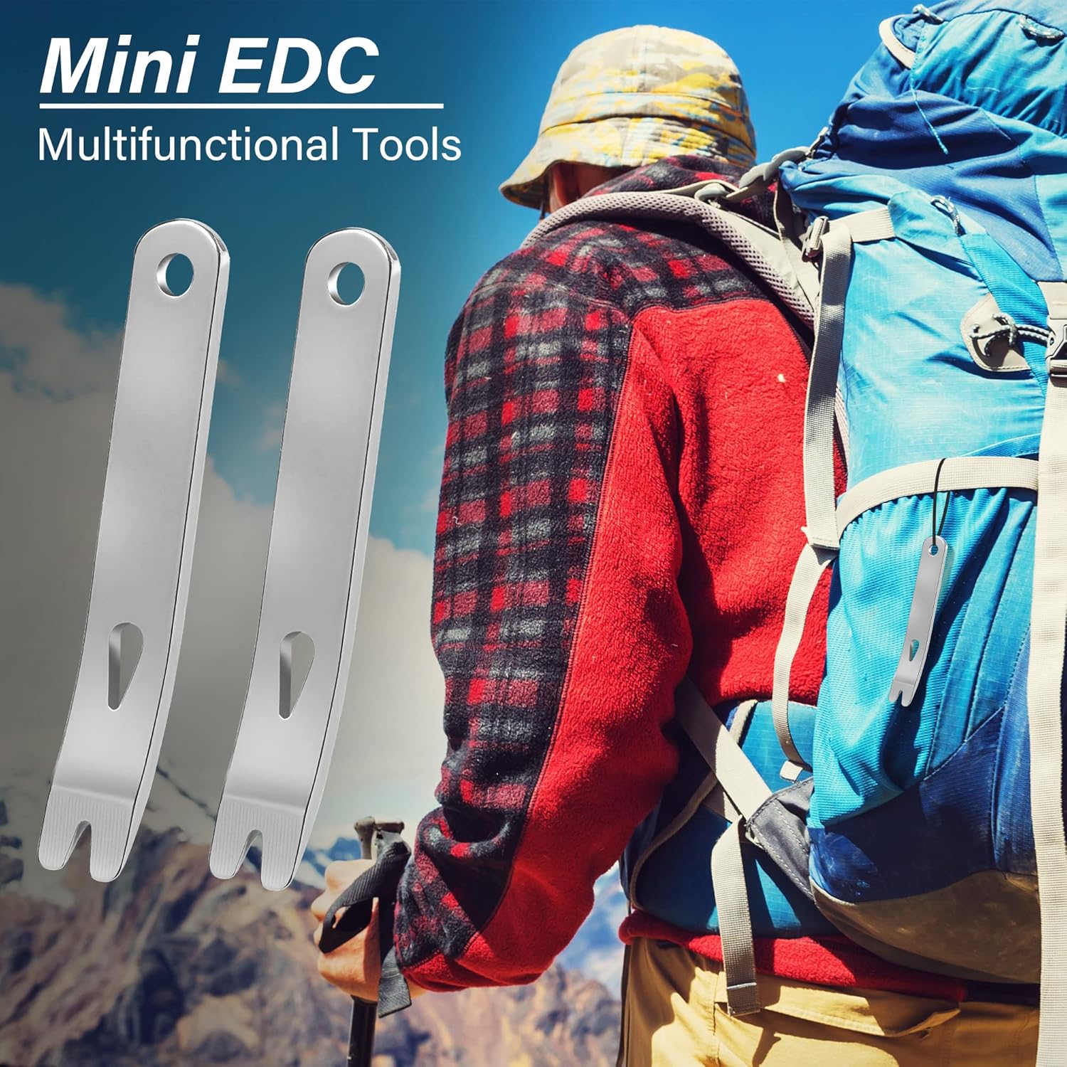 ミニステンレス鋼ポケットプライバーバール多機能 EDC ツー - Titanium Pry Bar のレビューと価格