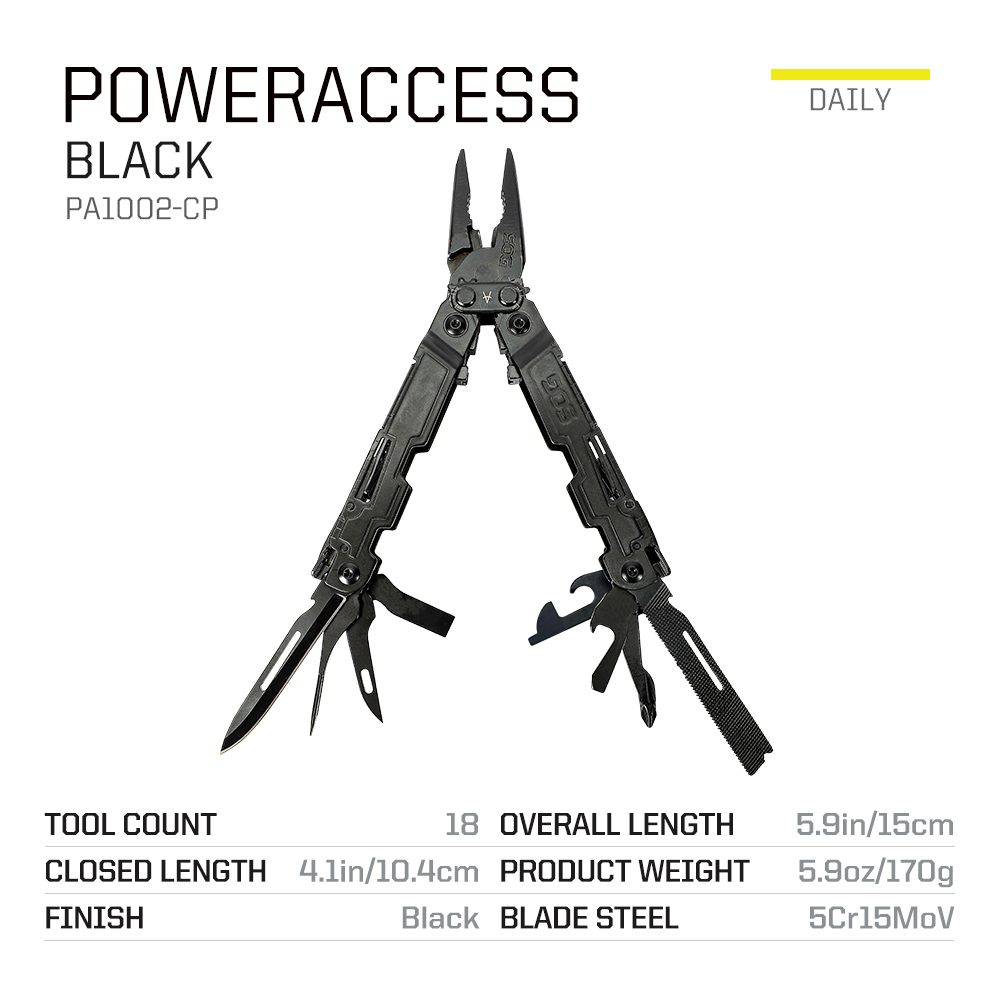 SOG PowerAccess 18in1 ポケットマルチツ - Edc Gear Every Day Carry のレビューと価格