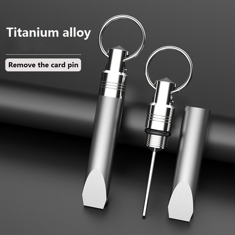 多機能合金エクストラクタ,針付きキーホルダー,SIMカード, - Titanium Pry Bar のレビューと価格