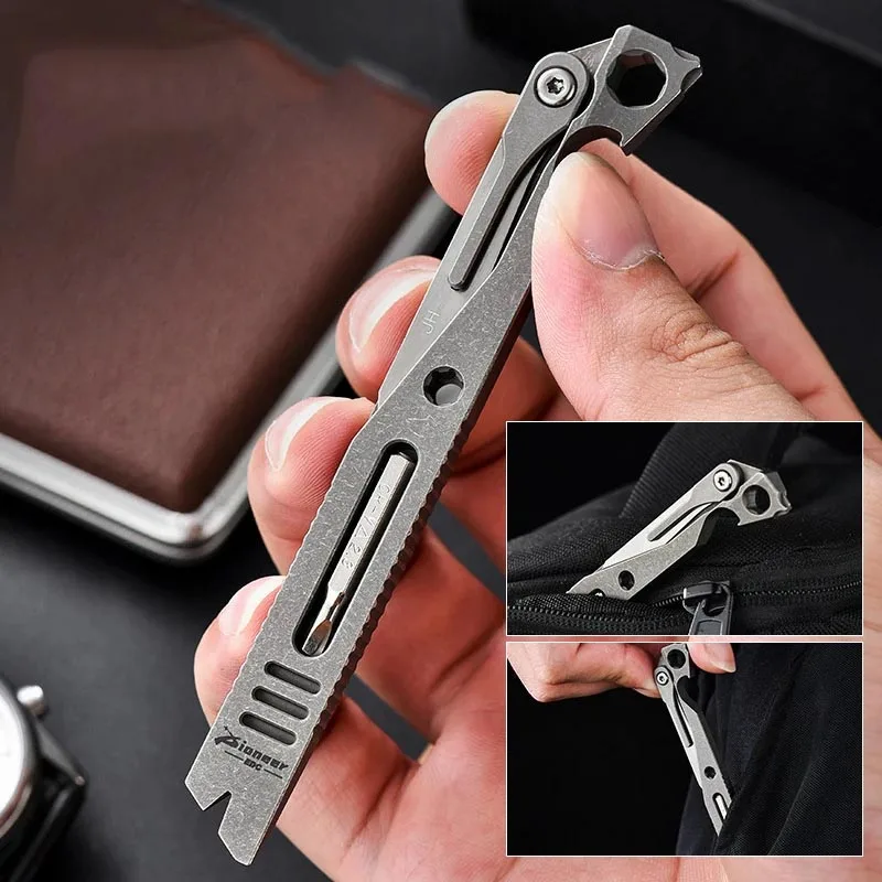 Tc4-多機能チタン合金ドライバー,スケープロスライダー,抗 - Titanium Pry Bar のレビューと価格