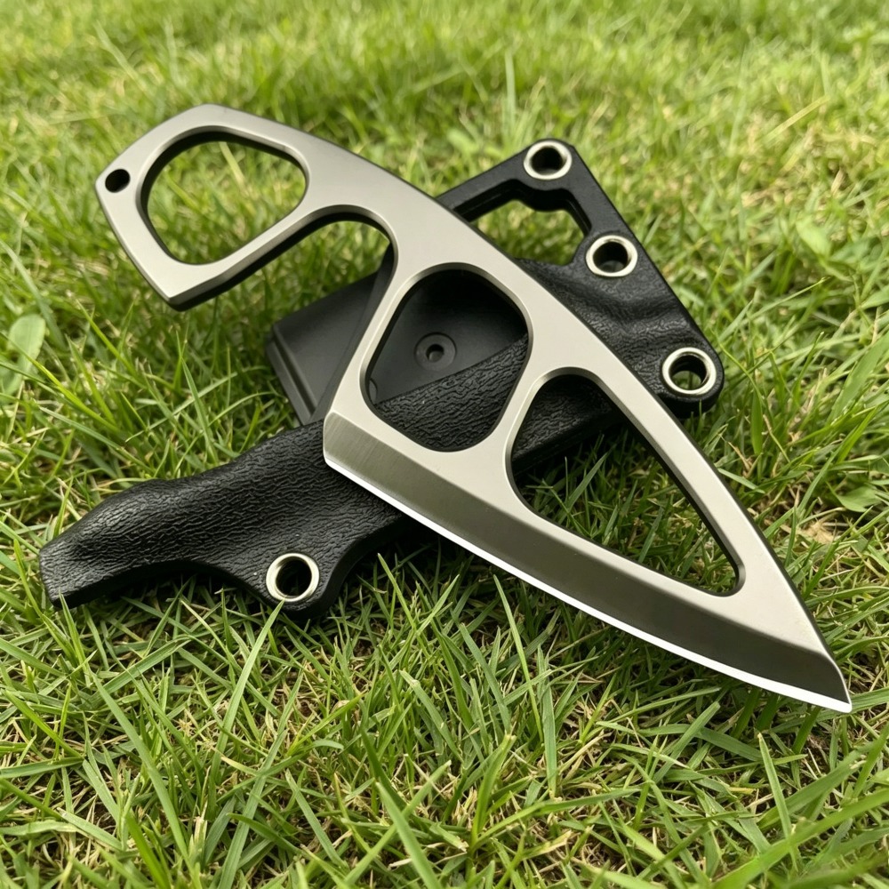 高硬度ネックナイフ 440Cブレード キデックスシース付き  - Edc Pocket Carry Fixed Blade のレビューと価格