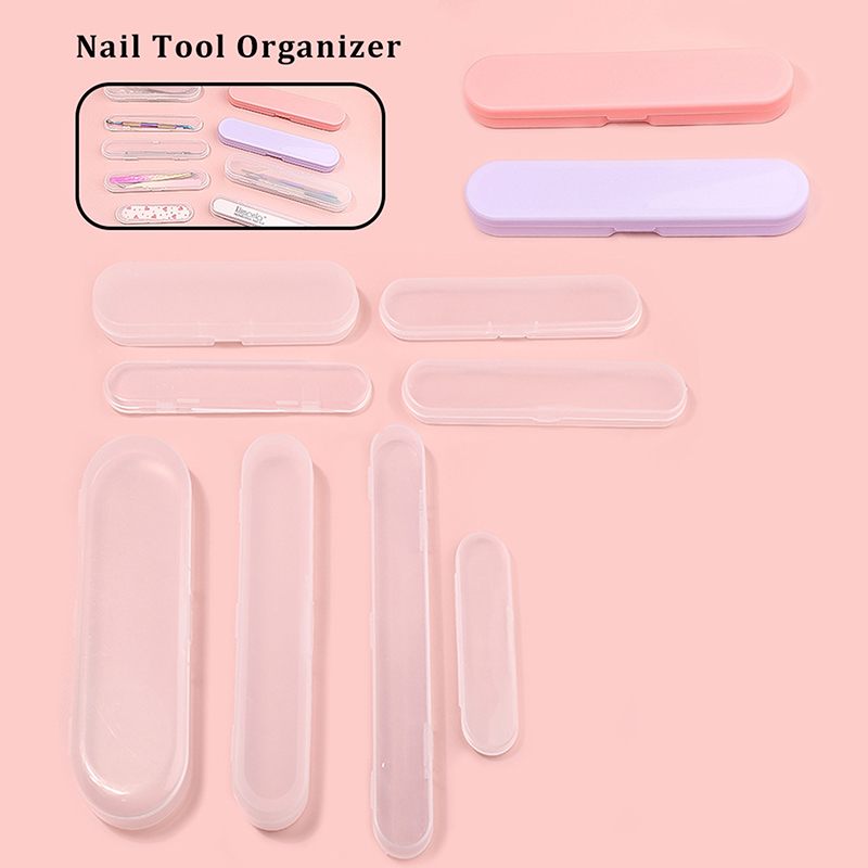 1/8個入り ポータブル長方形ネイルアートツール収納ボックス - Nail File Titanium のレビューと価格