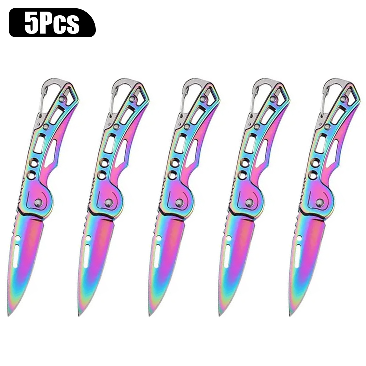 5点セットのカラフルなEDCポケットナイフセット。多機能で実 - Edc Carry Pocket Knife のレビューと価格