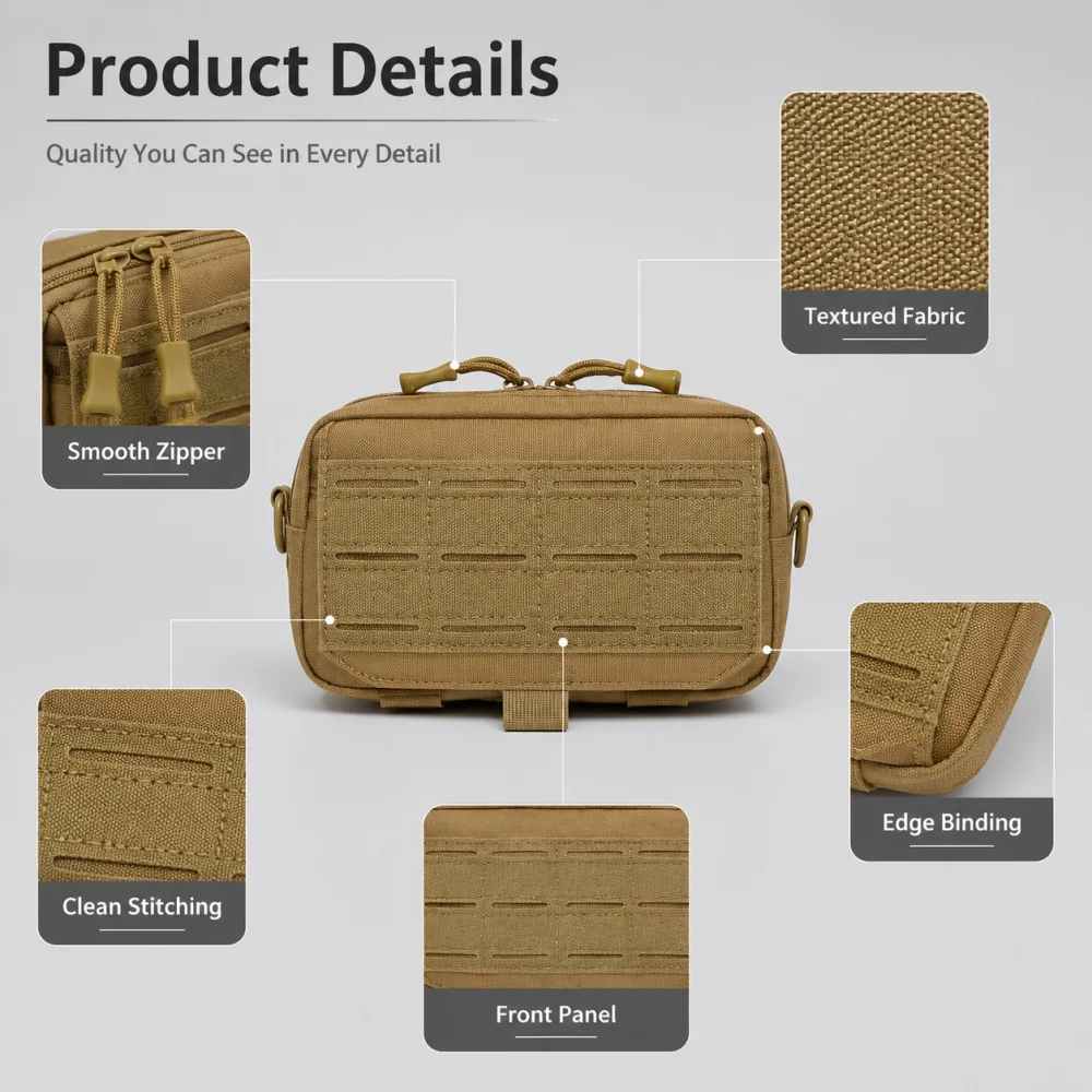 多機能モールシステム対応EDCウエストバッグ、タクティカルポ - Edc Carry Box のレビューと価格